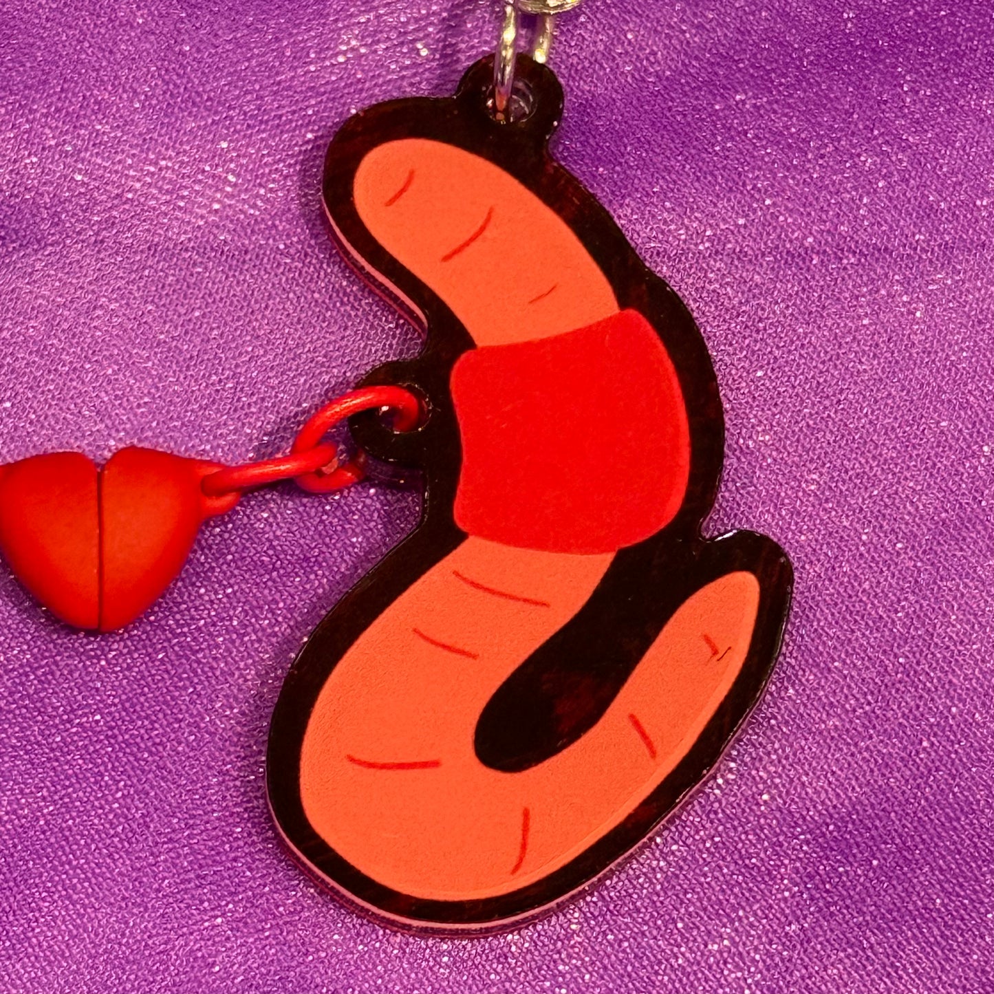Worms in Love Keychain
