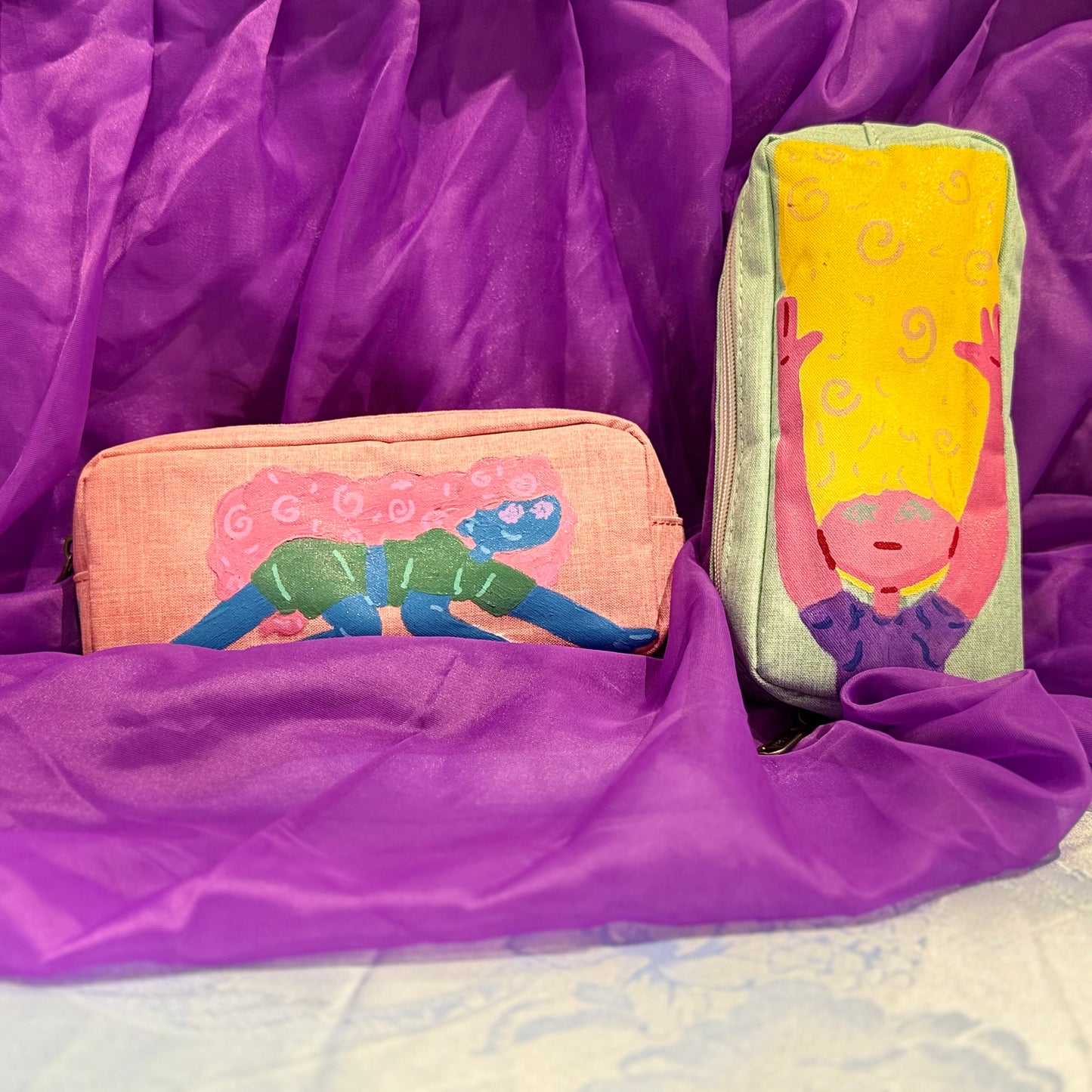 Hand Painted Pencil Case