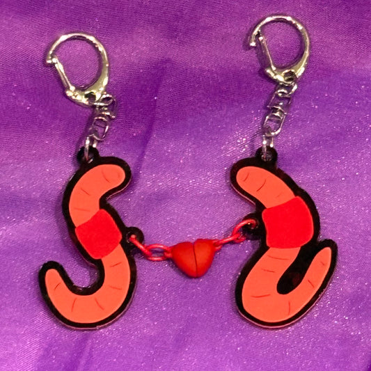 Worms in Love Keychain