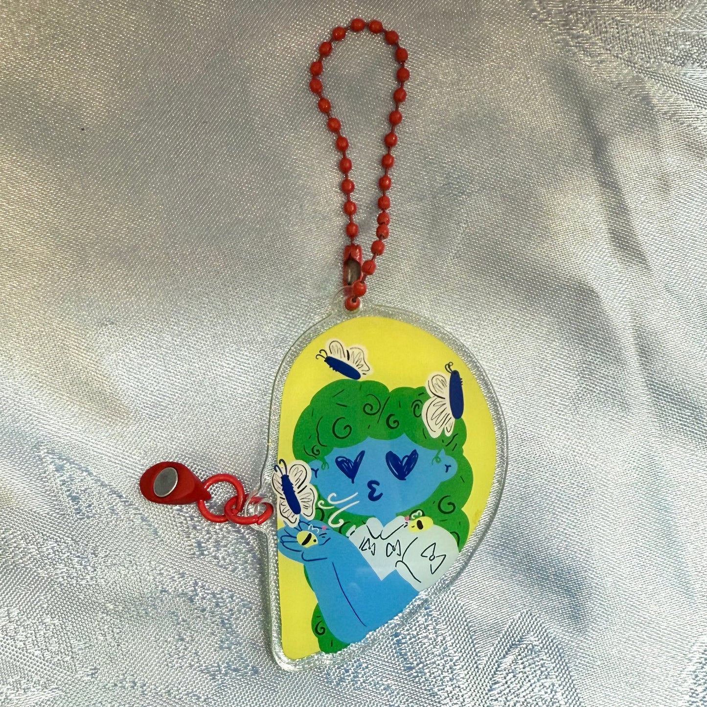 Bees and Butterflies Keychain Pair