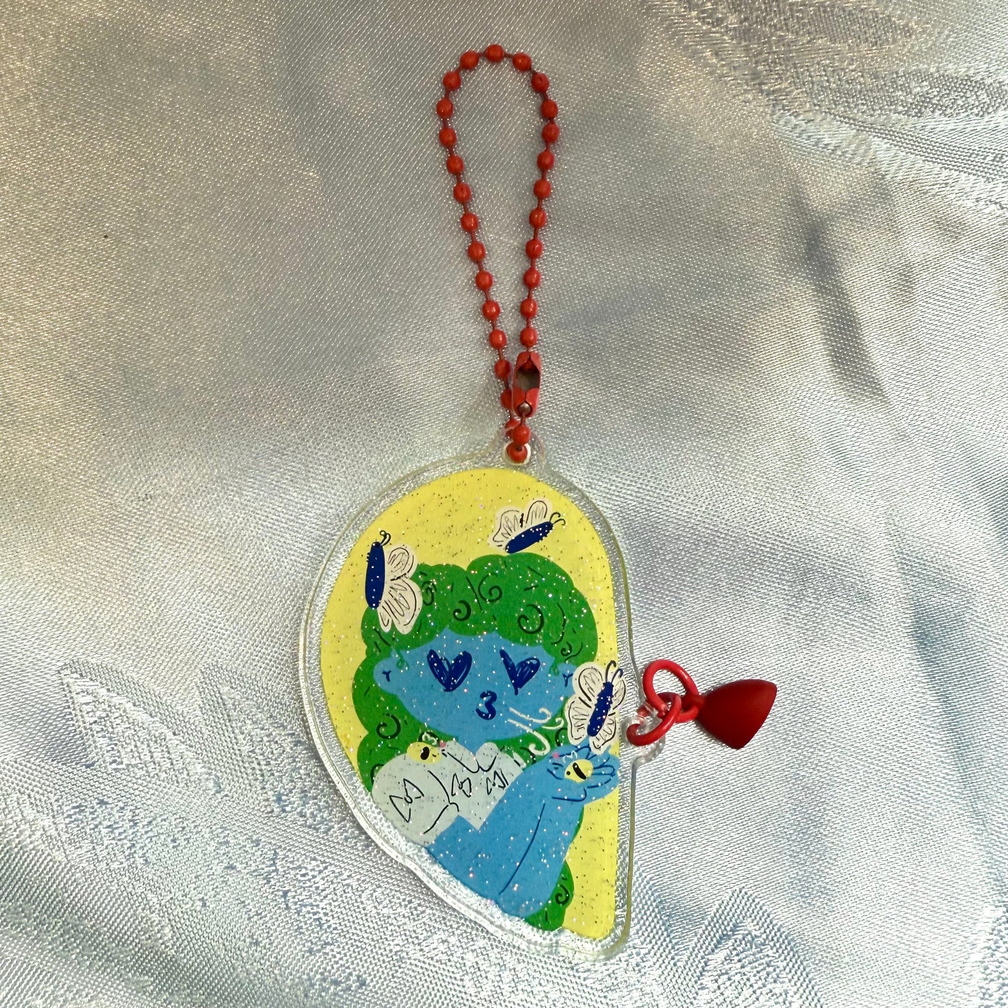 Bees and Butterflies Keychain Pair