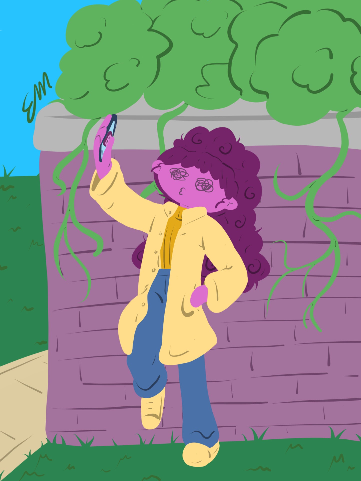 Selfie on the Wall